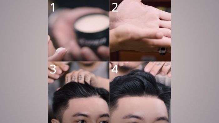 Hướng dẫn tạo kiểu tóc Justin Bieber kiểu vuốt dựng - bước 3